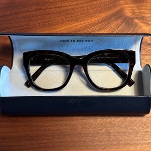 WARBY PARKER Tatum Cognac Tortoise Readers Glasses 1.50+